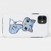 Blauwe kat katachtig dier Case-Mate iPhone case (Achterkant (horizontaal))