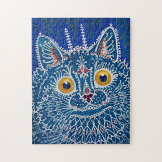 Blauwe kat  kunst puzzel