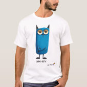 blauwe kat | LOW-KEY - door ontwerp | Leuk Casual T-shirt (Voorkant)