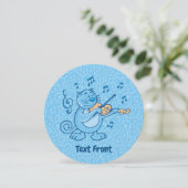 Blauwe kat met uitnodiging tot geweld (Staand voorkant)