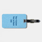 Blauwe kat met Violin Bagagelabel (Achterkant horizontaal)