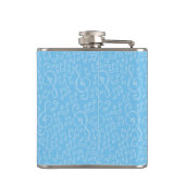 Blauwe kat met Violin Hip Flask Heupfles (Achterkant)