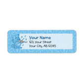 Blauwe kat met Violin Label (Voorkant)