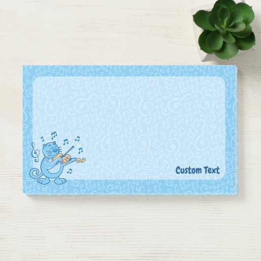 Blauwe kat met Violin Notes (Kantoor)