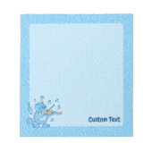 Blauwe kat met Violin Notitieblok (Voorkant)