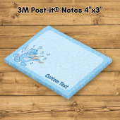 Blauwe Kat met Vioolnotities Post-it® Notes