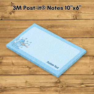 Blauwe Kat met Vioolnotities Post-it® Notes