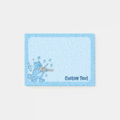 Blauwe Kat met Vioolnotities Post-it® Notes (Voorkant)