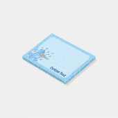 Blauwe Kat met Vioolnotities Post-it® Notes (Schuin)