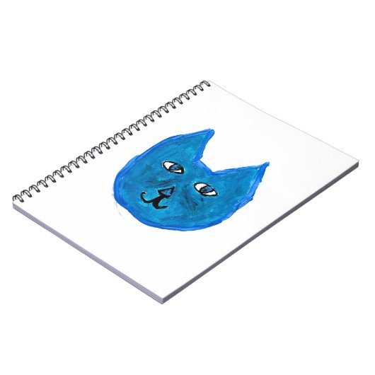 Blauwe kat notitieboek (Linkerzijde)