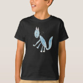 Blauwe kat Shirten T-shirt (Voorkant)