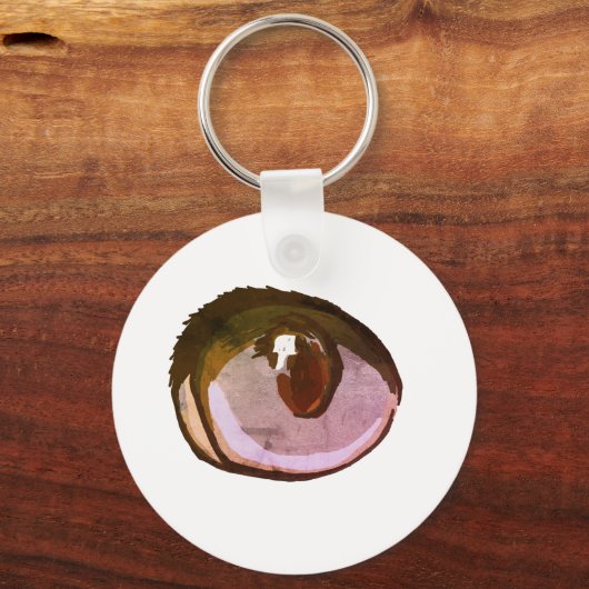 Blauwe kat sleutelhanger (Voorkant)