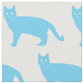 Blauwe kat stof (Close Up)