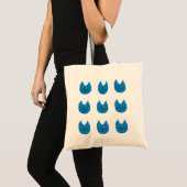 Blauwe kat tote bag (Voorkant (product))