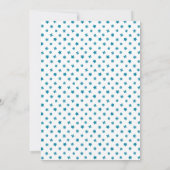 Blauwe kat verjaardag AANGEPASTE KLEUREN Kaart (Achterkant)