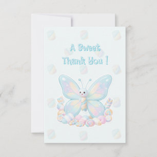 Blauwe Katoenen Candy Vlinder Baby Shower Bedankt 