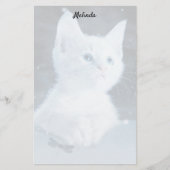 Blauwe kattebakker briefpapier (Voorkant)