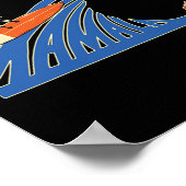 Blauwe katten Blauwe katten zwaaien voor Kamala ka Poster (Hoek)