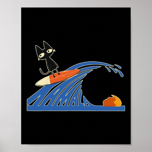 Blauwe katten Blauwe katten zwaaien voor Kamala ka Poster (Voorkant)