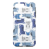 Blauwe katten Case-Mate iPhone case