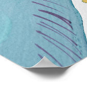 Blauwe katten en takken Beste kattevader Poster (Hoek)