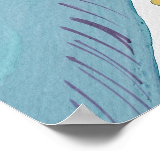 Blauwe katten en takken Beste kattevader Poster (Hoek)