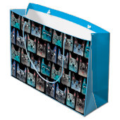 Blauwe katten groot cadeauzakje (Achterkant Gekanteld)