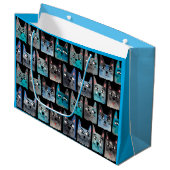 Blauwe katten groot cadeauzakje (Voorkant Gekanteld)
