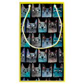 Blauwe katten klein cadeauzakje (Achterkant)