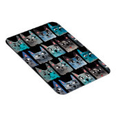 Blauwe katten magneet (Rechterzijde)