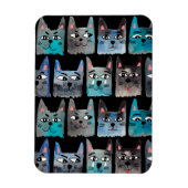 Blauwe katten magneet (Verticaal)