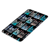 Blauwe katten magneet (Linkerzijde)