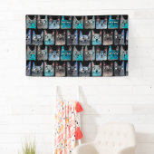 Blauwe katten spandoek (Insitu)