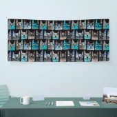 Blauwe katten spandoek (Beurs)