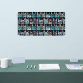 Blauwe katten spandoek (Beurs)