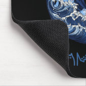 Blauwe katten voor kama muismat (Hoek)