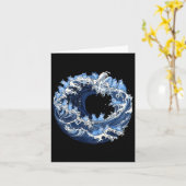 Blauwe katten voor Kamala Kaart (Gele Bloem)