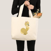 Blauwe kattenkat Canvas tas (Voorkant (product))