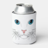 Blauwe kattenkat Koelbox Blikjeskoeler (Blikje Voorkant)