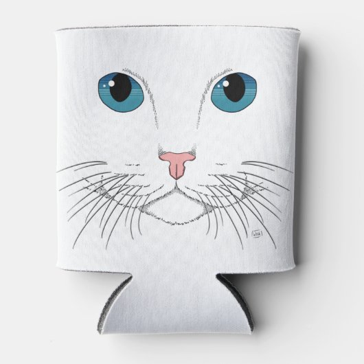 Blauwe kattenkat Koelbox Blikjeskoeler (Voorkant)