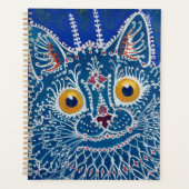 Blauwe kattenplanner planner (Voorkant)