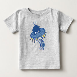 Blauwe Kawaii octopus ufo