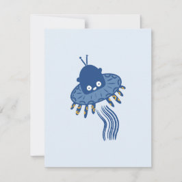 Blauwe Kawaii octopus ufo