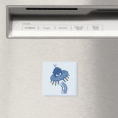 Blauwe Kawaii octopus ufo Magneet (Insitu (Vaatwasser))