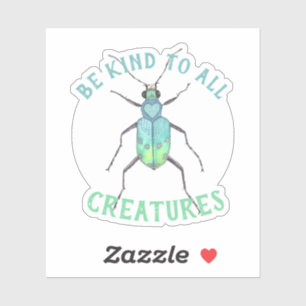Blauwe keel sticker