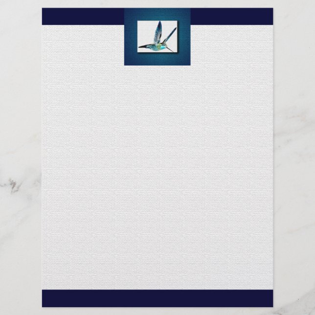 Blauwe keelvogel (Voorkant)