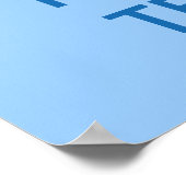 Blauwe KeepCalm-posters | SJABLOON Poster (Hoek)