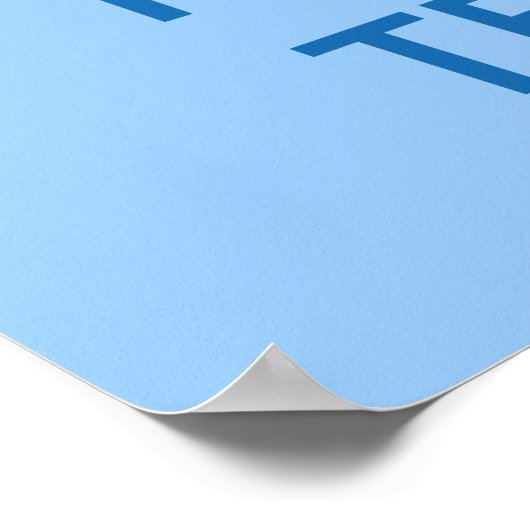 Blauwe KeepCalm-posters |  SJABLOON Poster (Hoek)