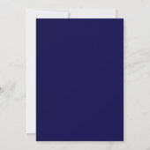 Blauwe Keltische Distel Trouw Uitnodiging (Achterkant)