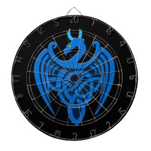 Blauwe Keltische draak Dartbord